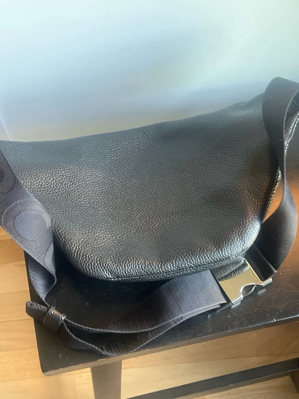 Marc Jacobs Black Leather Crossbody Belt Bag